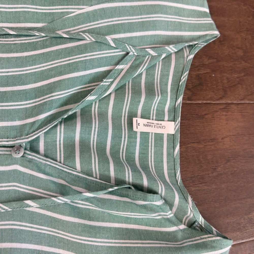 Gentle Fawn Green Striped Midi Dress - Picture 13 of 16